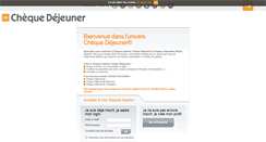 Desktop Screenshot of clients.cheque-dejeuner.com